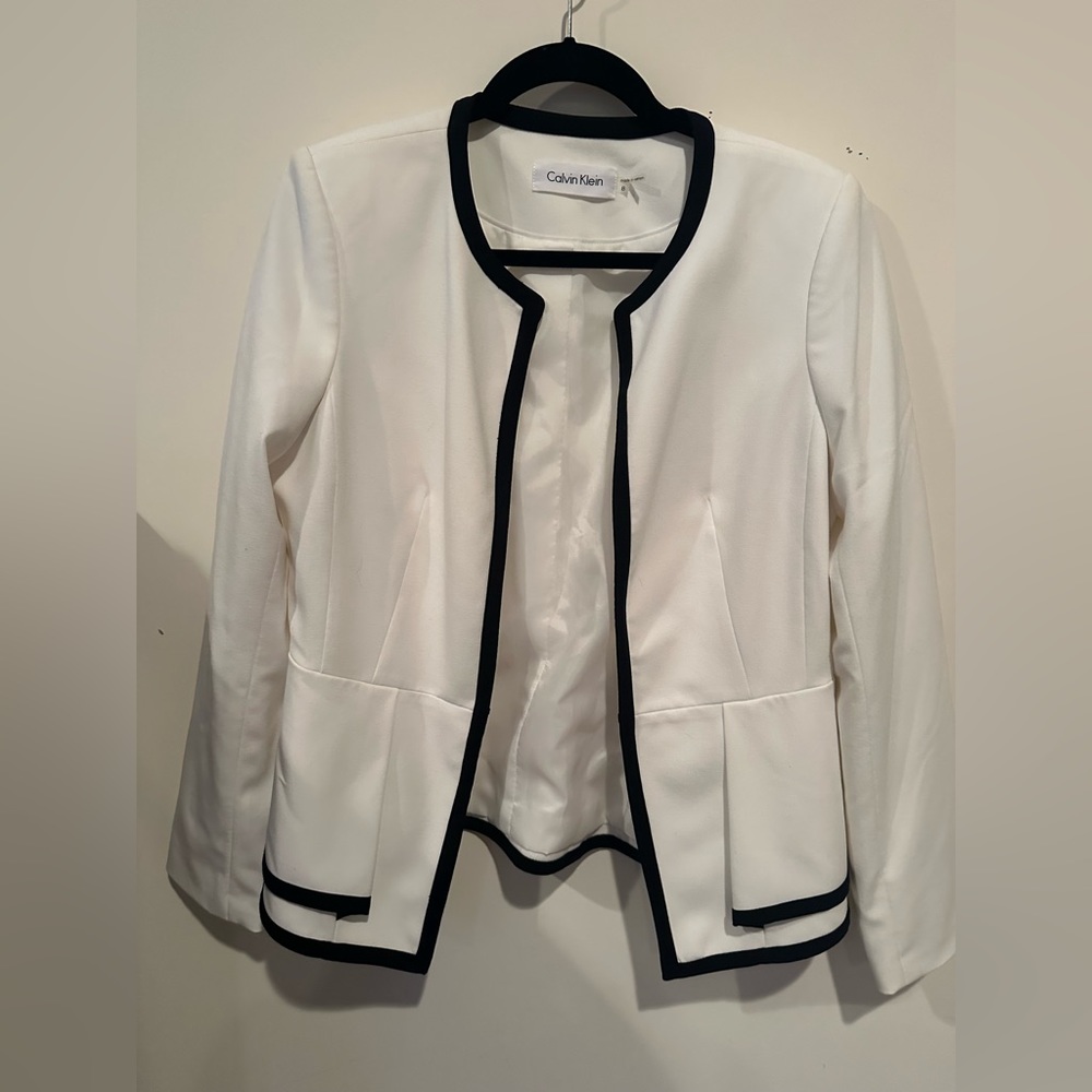 Calvin Klein White Suit Jacket